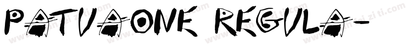 patuaone regula字体转换